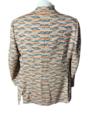 Vintage abstract 70's suit jacket 46 L Le Baron