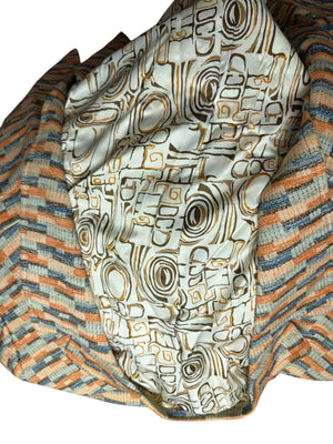 Vintage abstract 70's suit jacket 46 L Le Baron