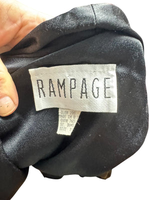 Vintage 80's black fitted skirt suit 9 Rampage