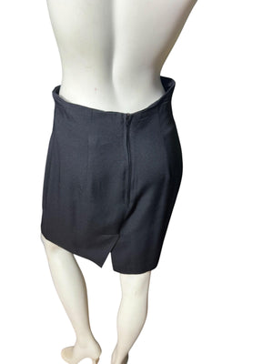 Vintage 80's black fitted skirt suit 9 Rampage