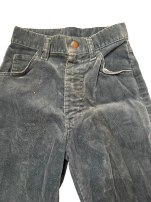 Vintage teen kids 70's high waist corduroy pants 5 L