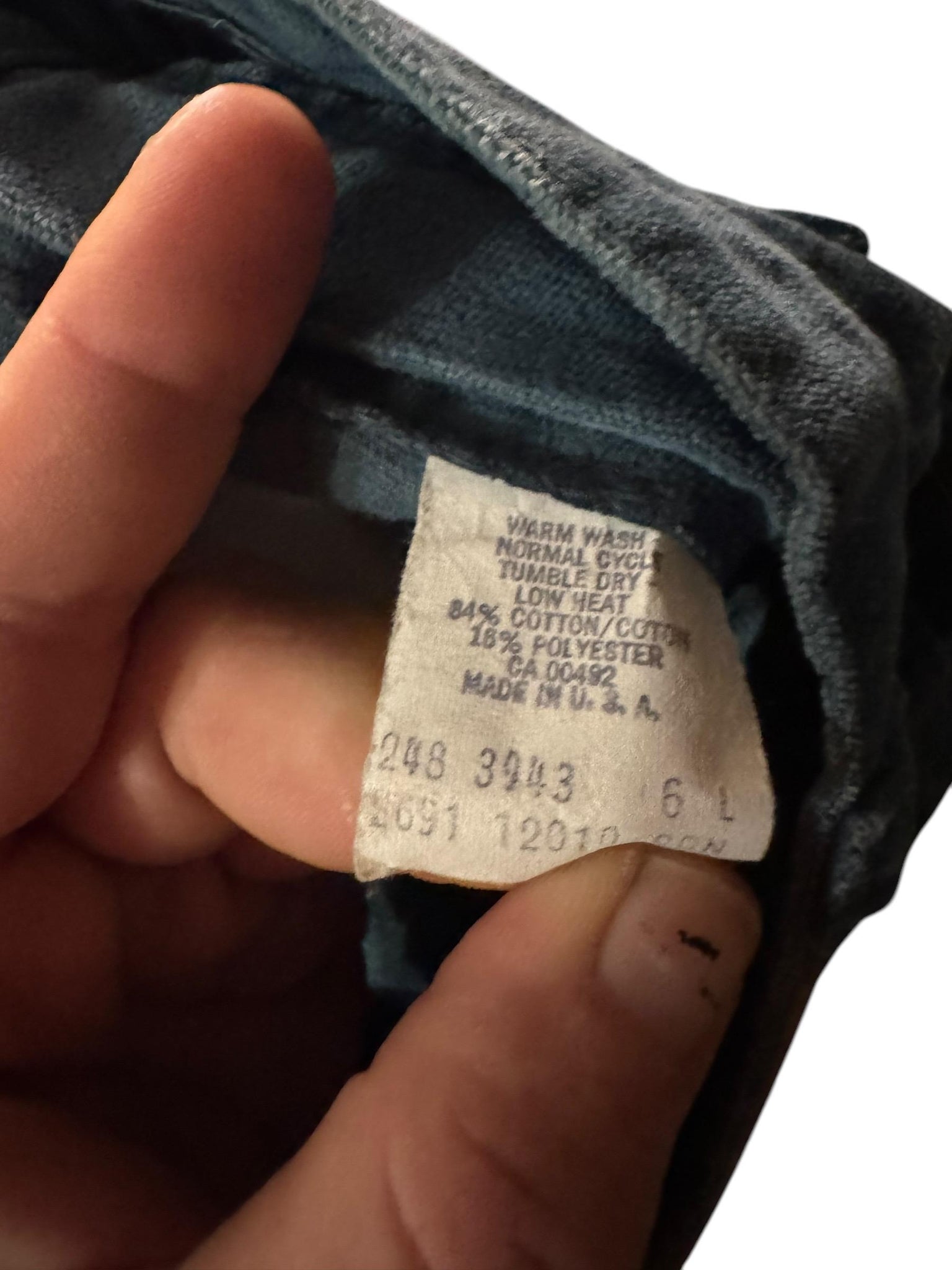 Vintage teen kids 70's high waist corduroy pants 5 L
