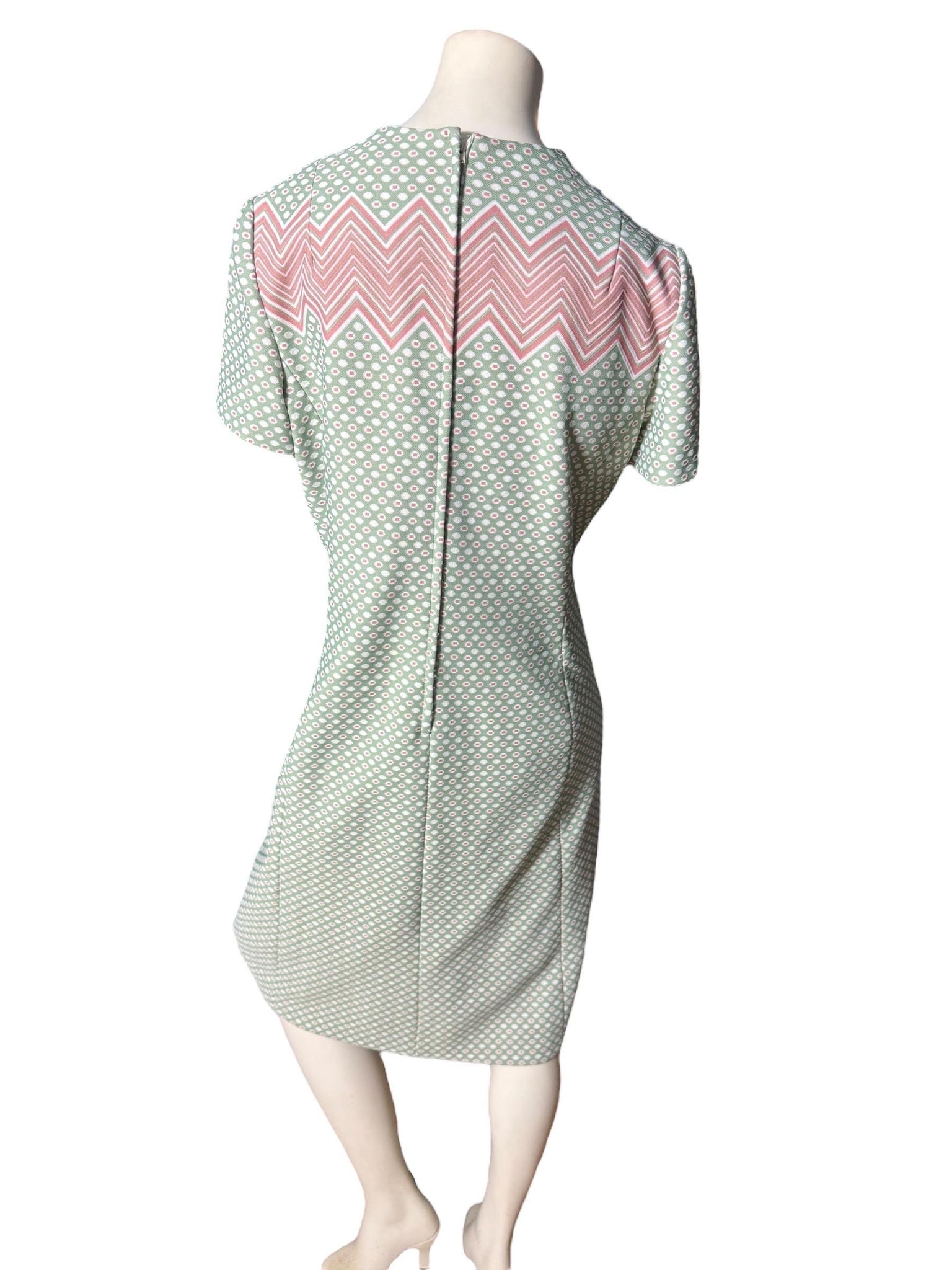 Vintage 70's green dress & jacket set L