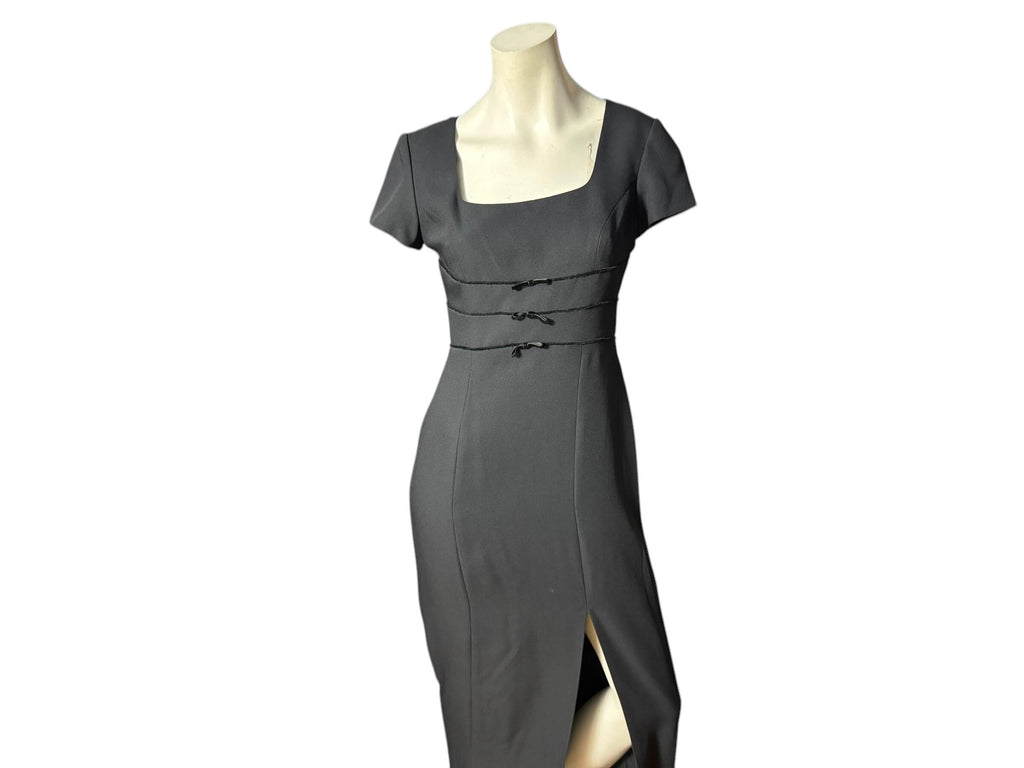 Vintage 80's black long dress 4 Liz Claiborne Night