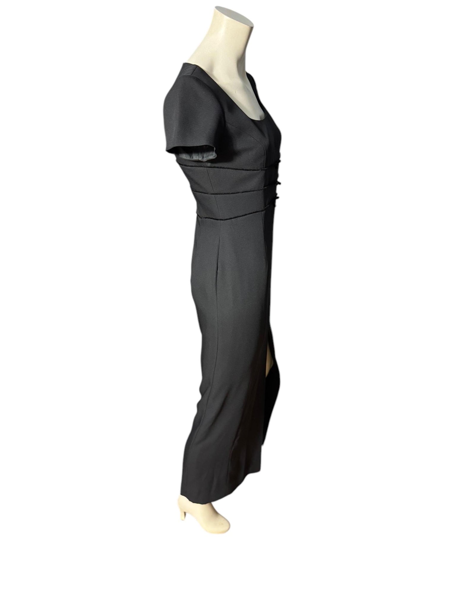 Vintage 80's black long dress 4 Liz Claiborne Night