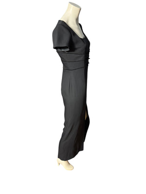 Vintage 80's black long dress 4 Liz Claiborne Night