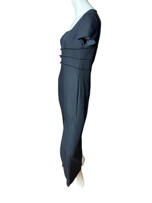 Vintage 80's black long dress 4 Liz Claiborne Night