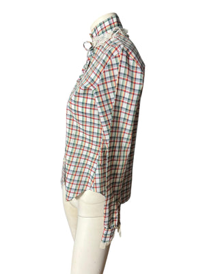 Vintage 70's plaid prairie shirt S M Stuart Lang
