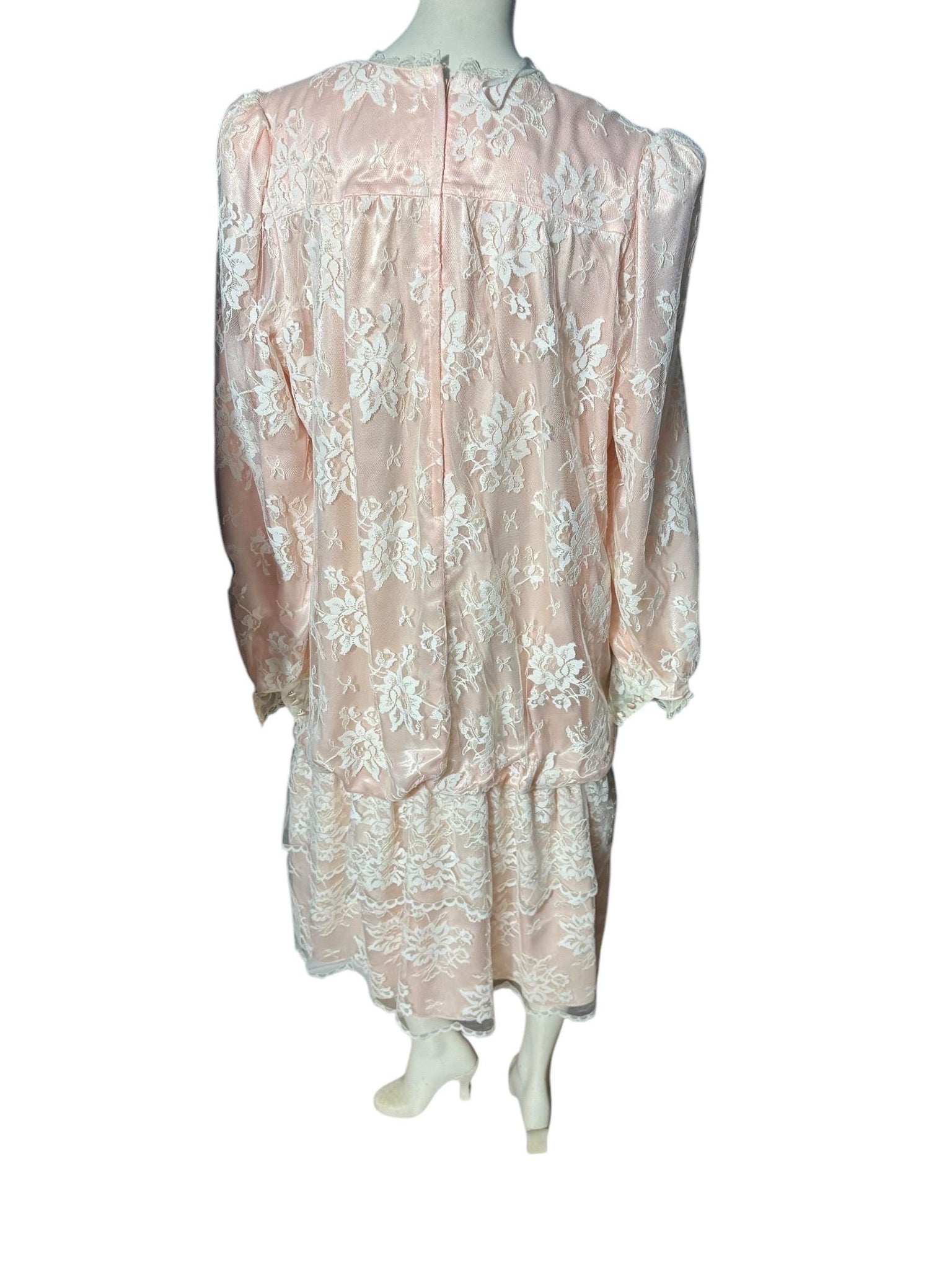 Vintage 80's drop waist dress 22 XXL Chez by Tandy