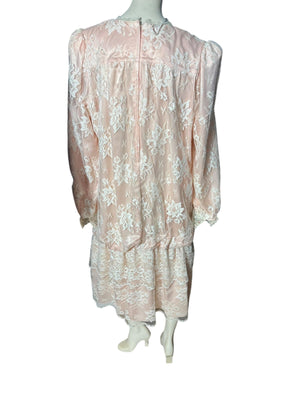 Vintage 80's drop waist dress 22 XXL Chez by Tandy