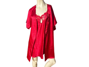 Vintage 80's nightgown robe set L Forever Young