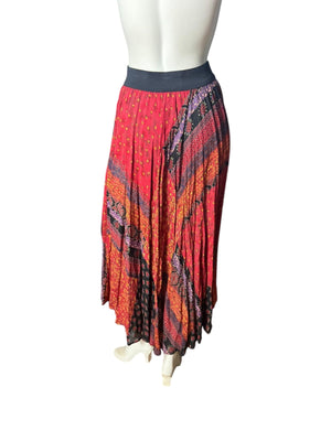 Vintage Carole Little long boho skirt rayon 4