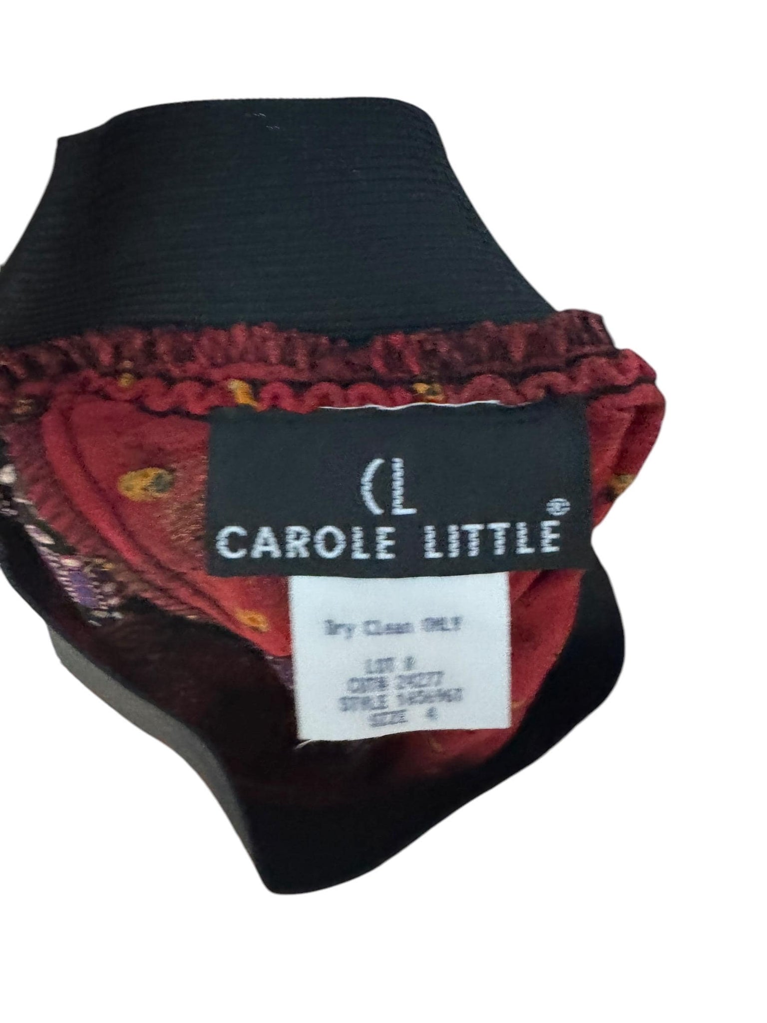 Vintage Carole Little long boho skirt rayon 4