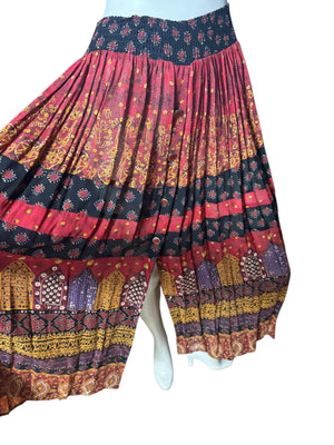 Vintage Carole Little button up skirt rayon 4