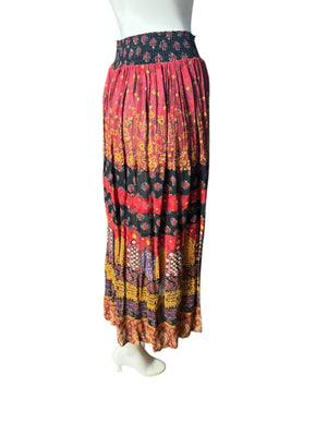 Vintage Carole Little button up skirt rayon 4