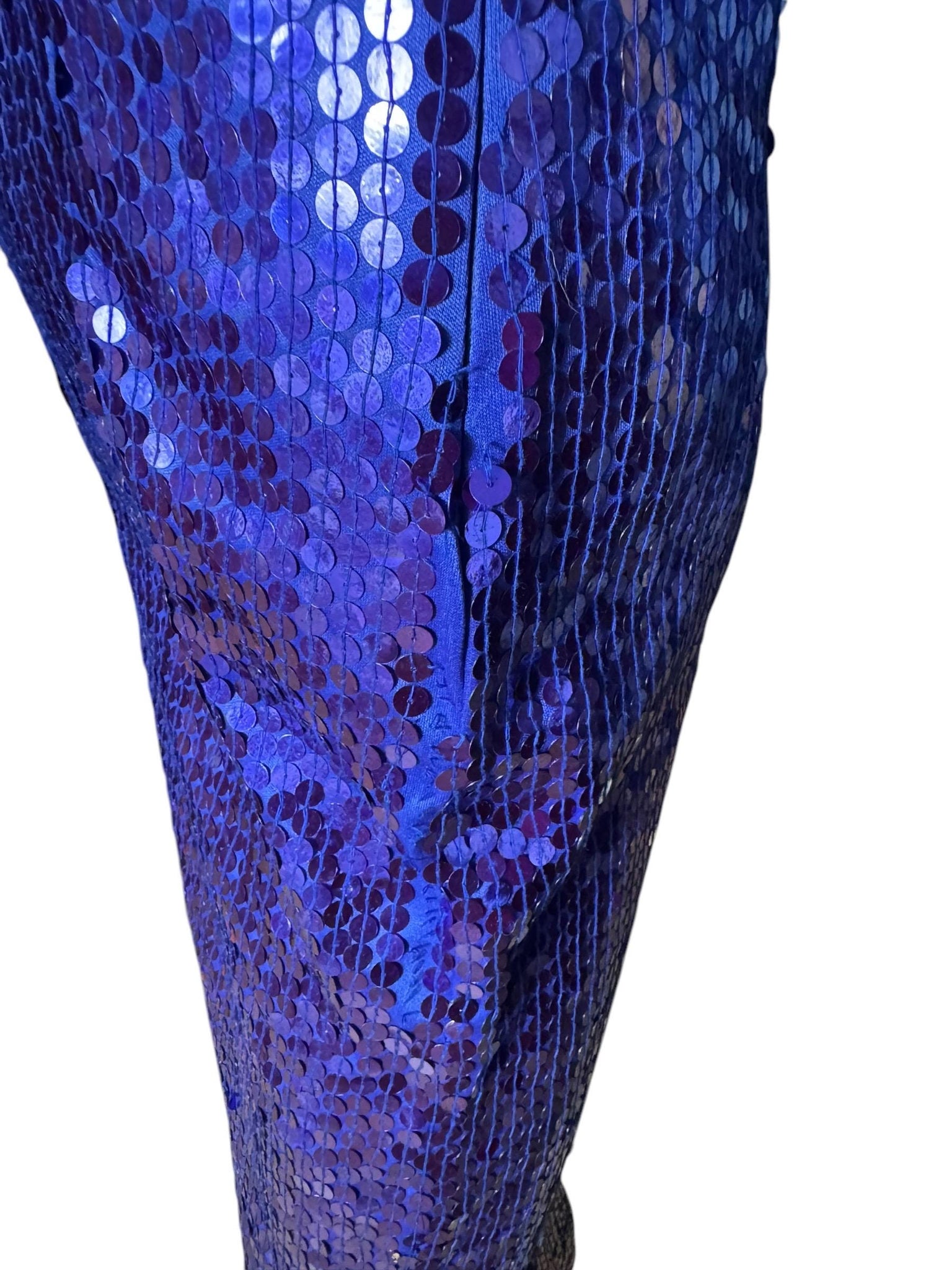 Vintage 80's purple sequin fitted dress S Kazar