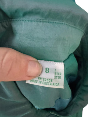 vintage 80's green cape coat jacket 8