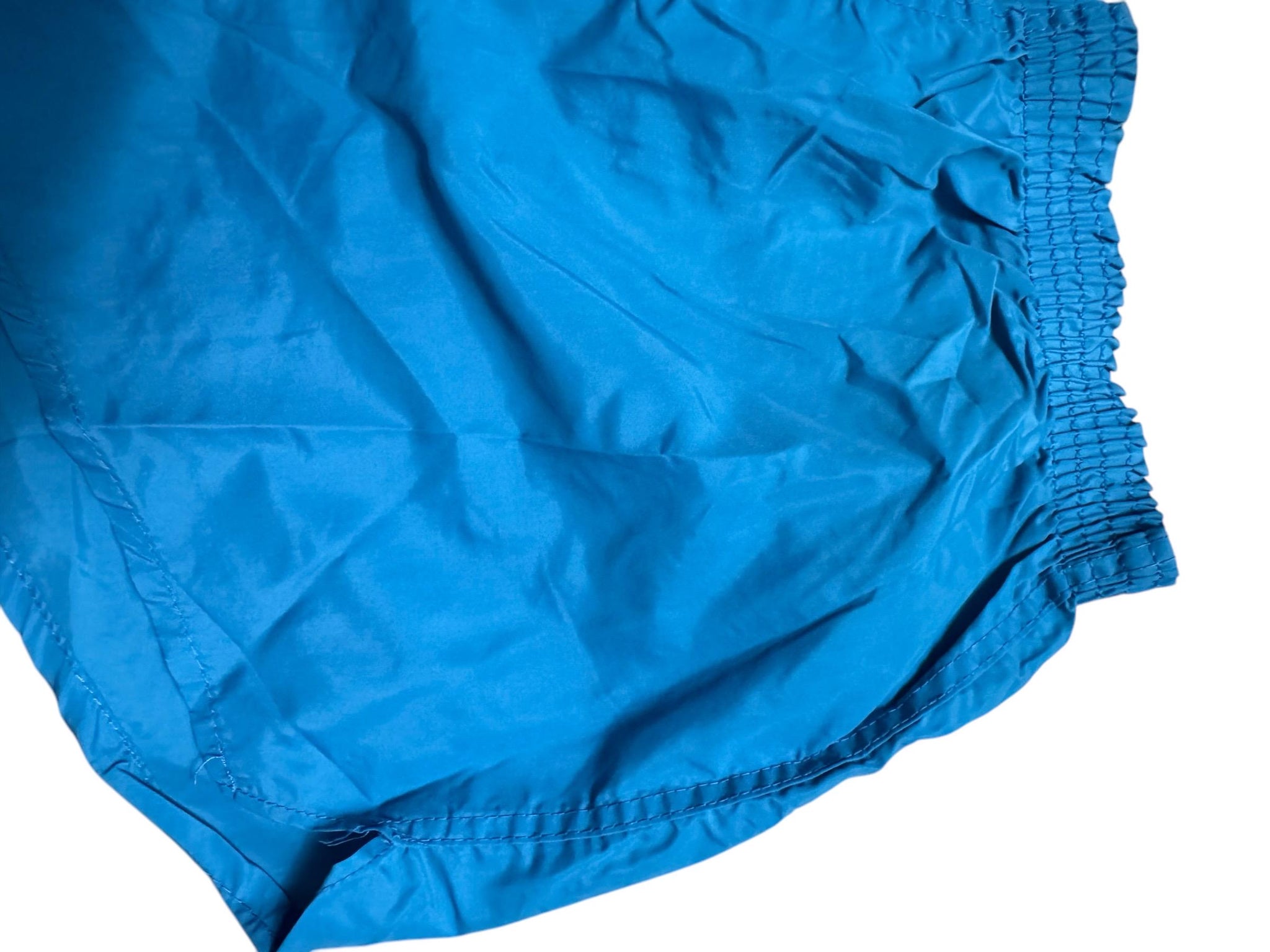 Vintage blue 80's athletic nylon men’s shorts L