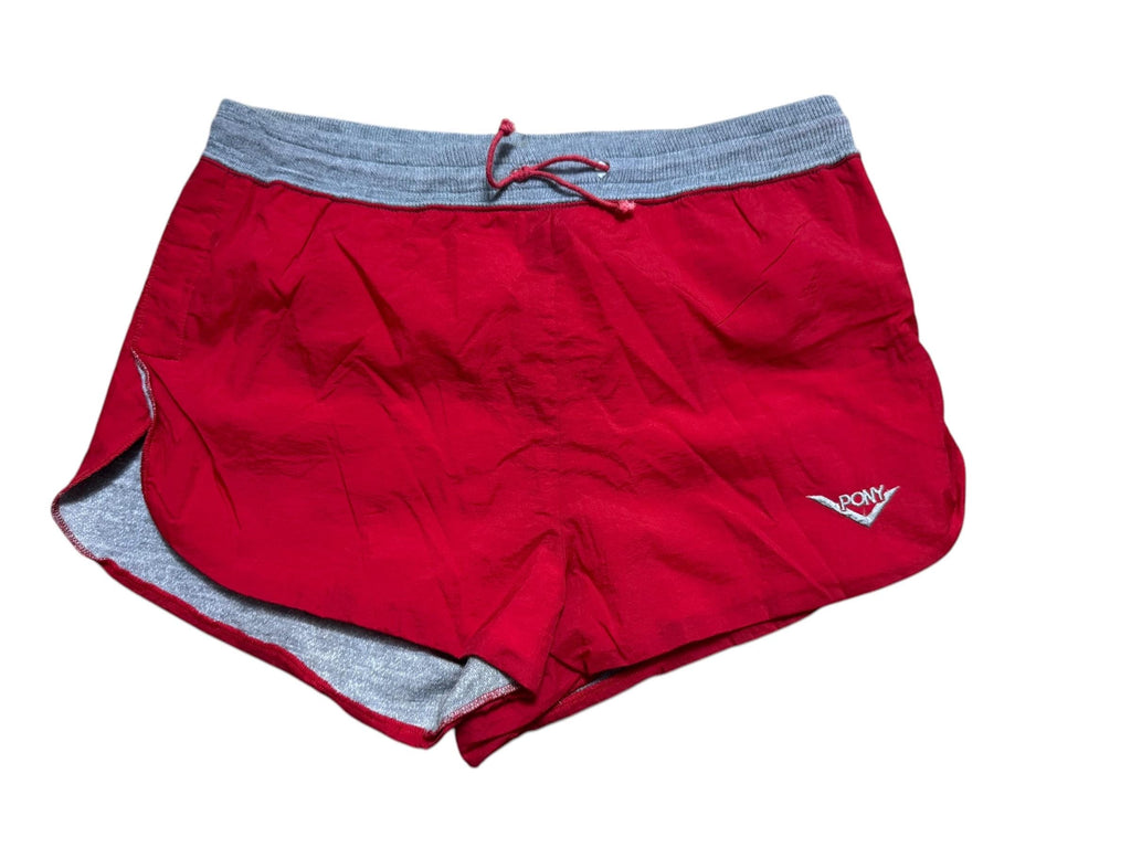 Vintage80's red & gray Pony men’s shorts M