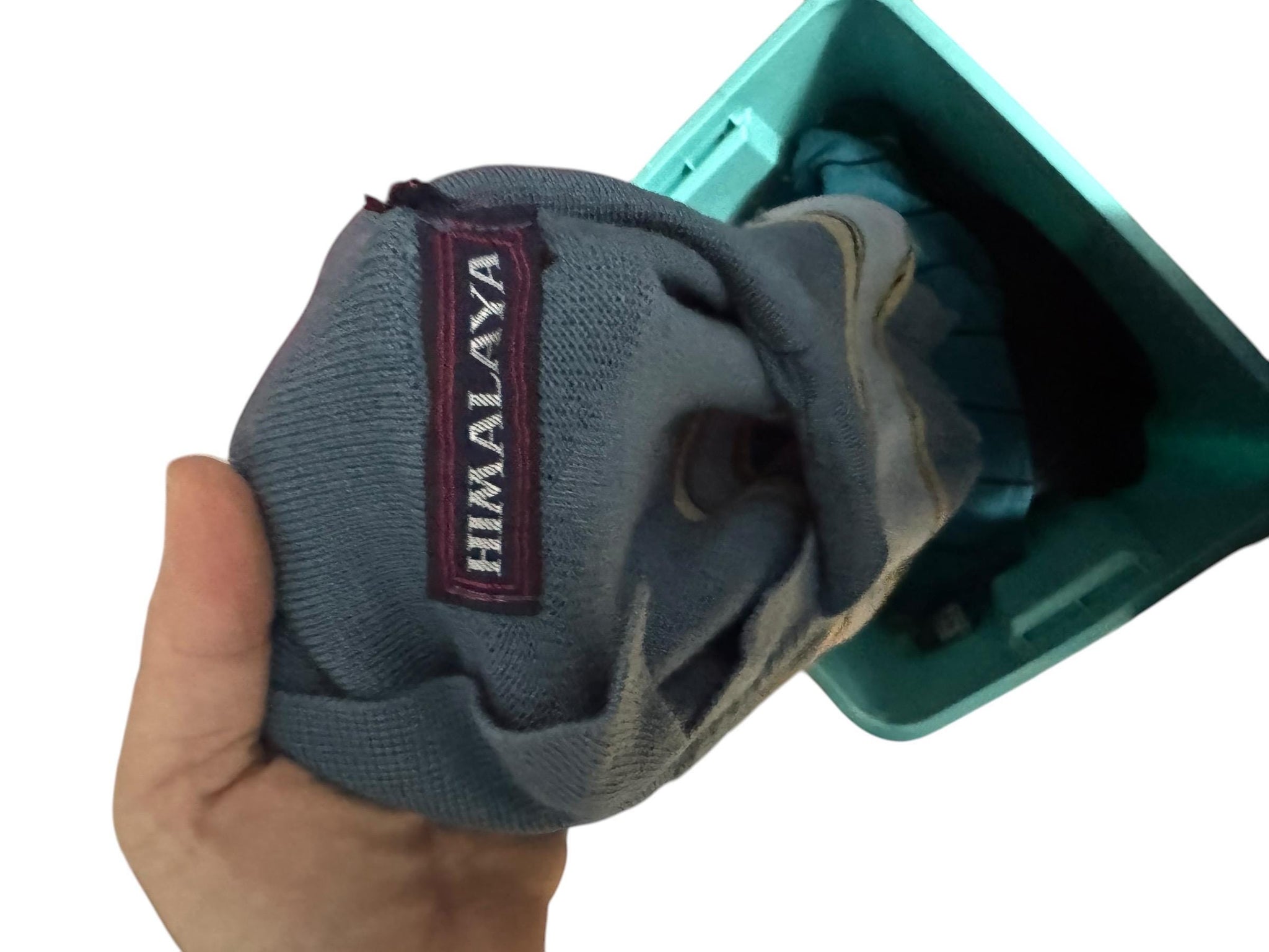 Vintage 70's men's gray striped sweater L Himalaya