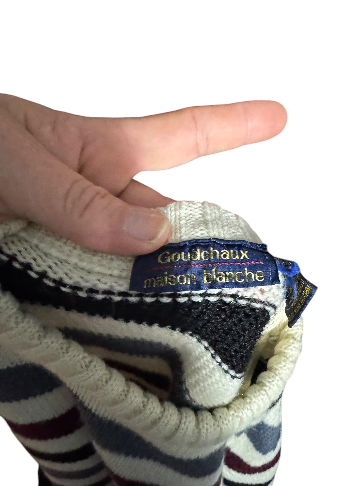 Vintage 80's men's striped sweater M Goudchaux