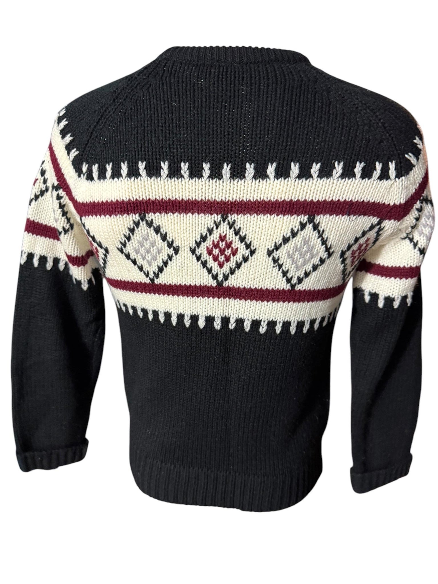 Vintage 80's men's black triangle sweater M YT Sports