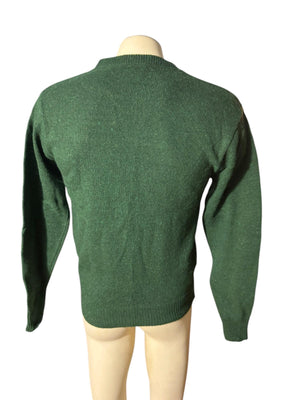 Vintage 70's men's green sweater M Campus One