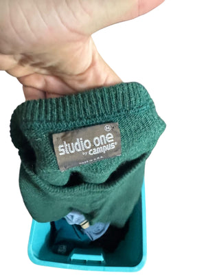 Vintage 70's men's green sweater M Campus One