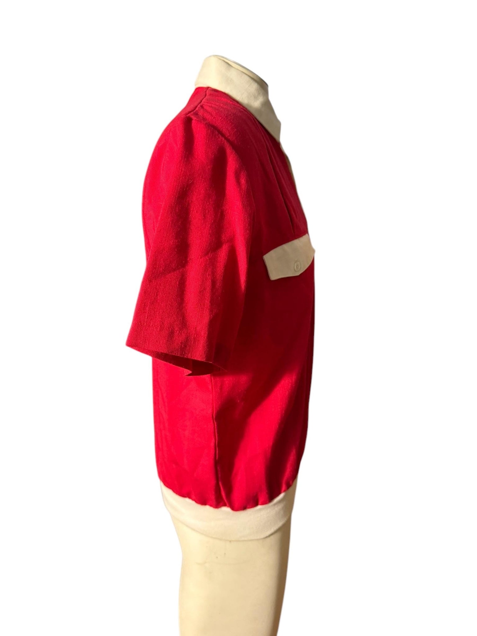 Vintage men’s 80's red dress shirt M Rubenstein Bros.