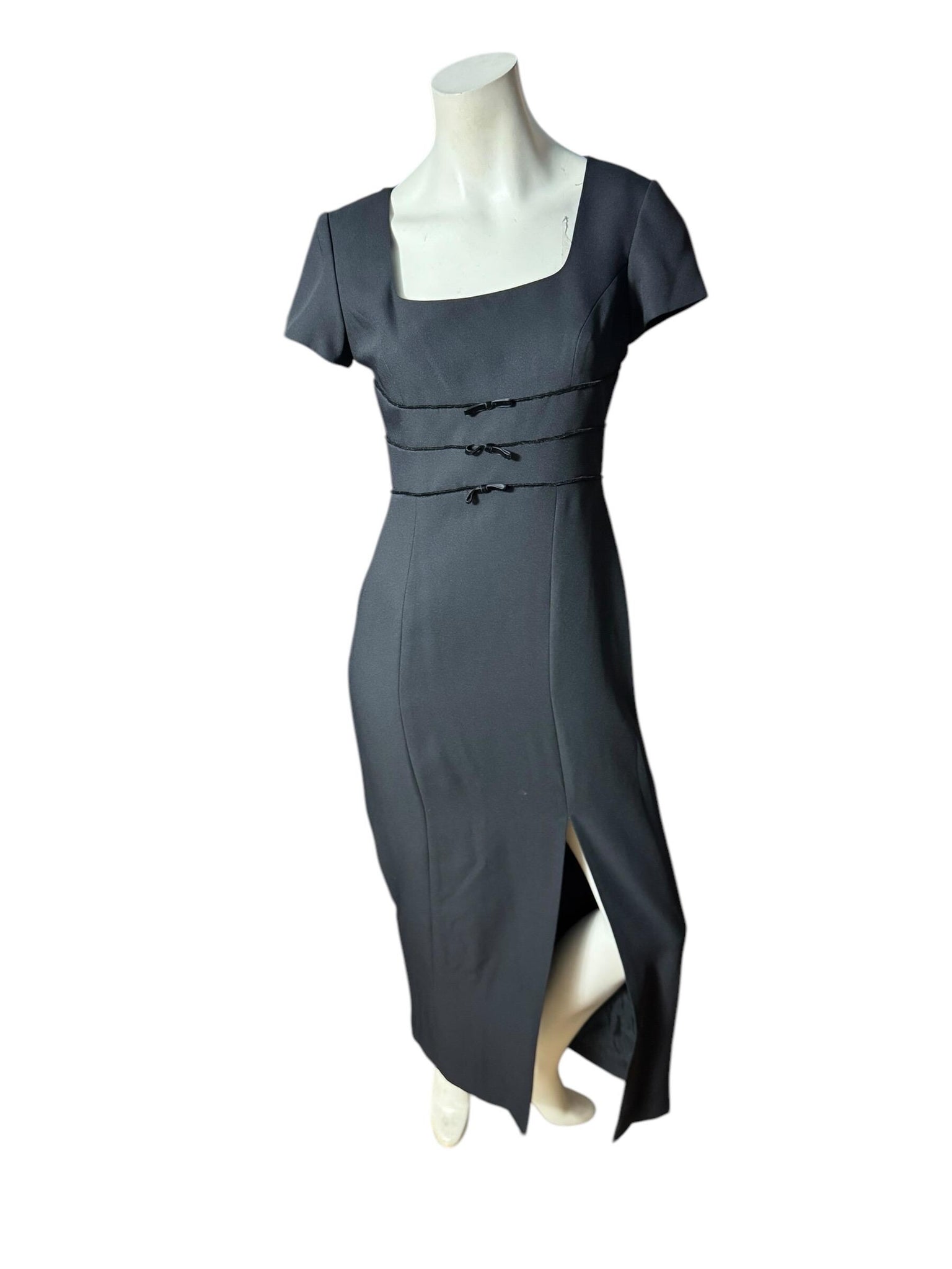 Vintage 80's black long dress 4 Liz Claiborne Night