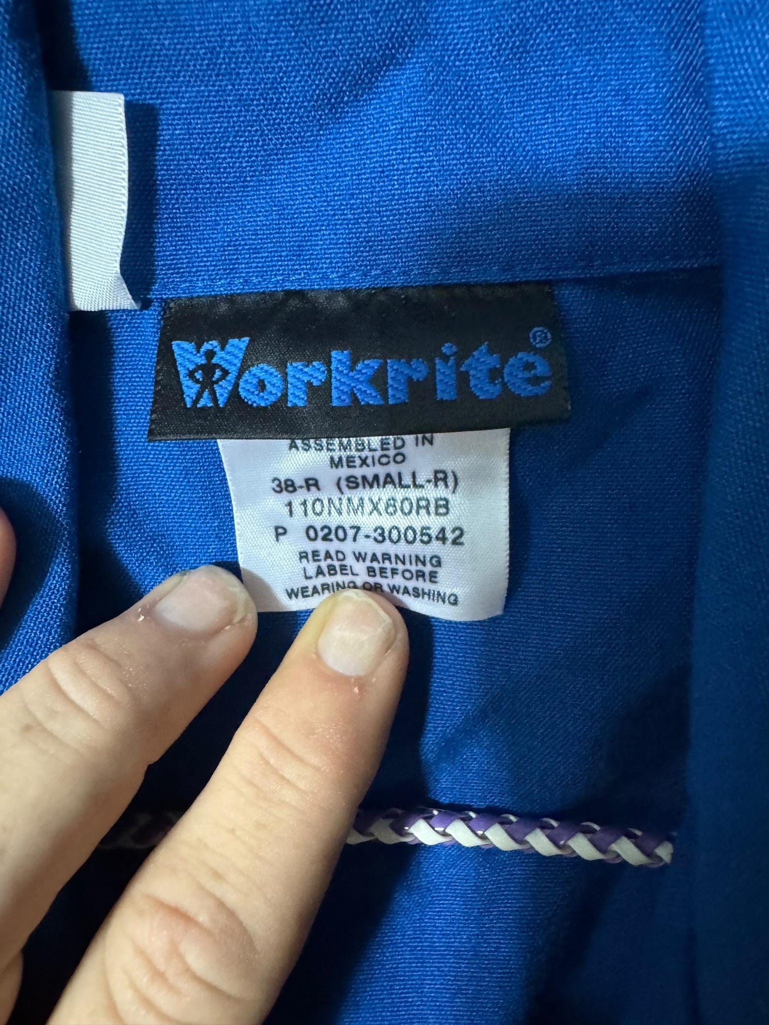 Vintage 80's blue men's coveralls jumpsuit S 36