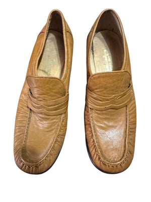 Vintage 70's men's brown loafer shoes 4.5 M 6 W