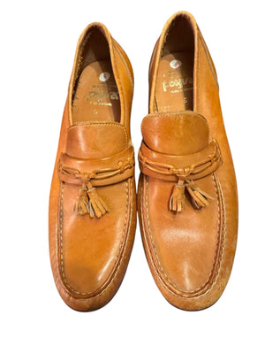 Vintage 70's Fayva men's brown loafer shoes 6