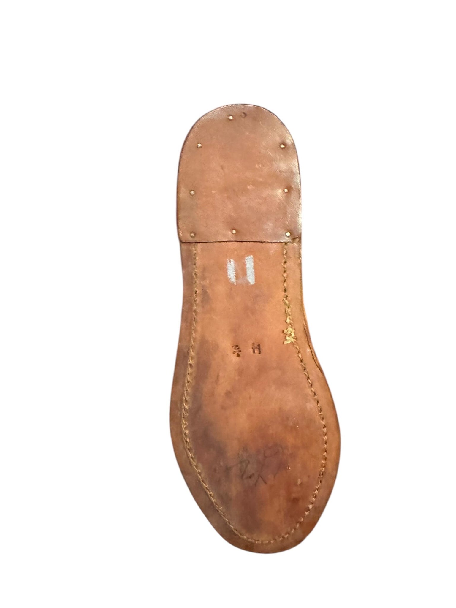 Vintage leather stamped Huarache sandals 4.5 W-- 6