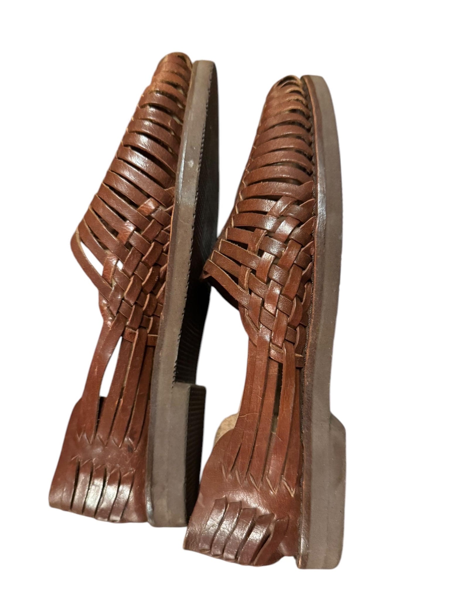 Vintage leather huaraches sandals 4.5 W- 6