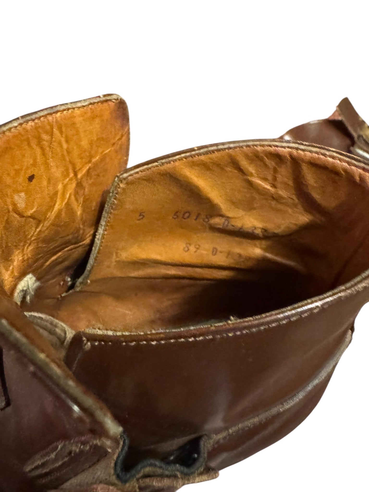Vintage brown short cowboy boots 5 D