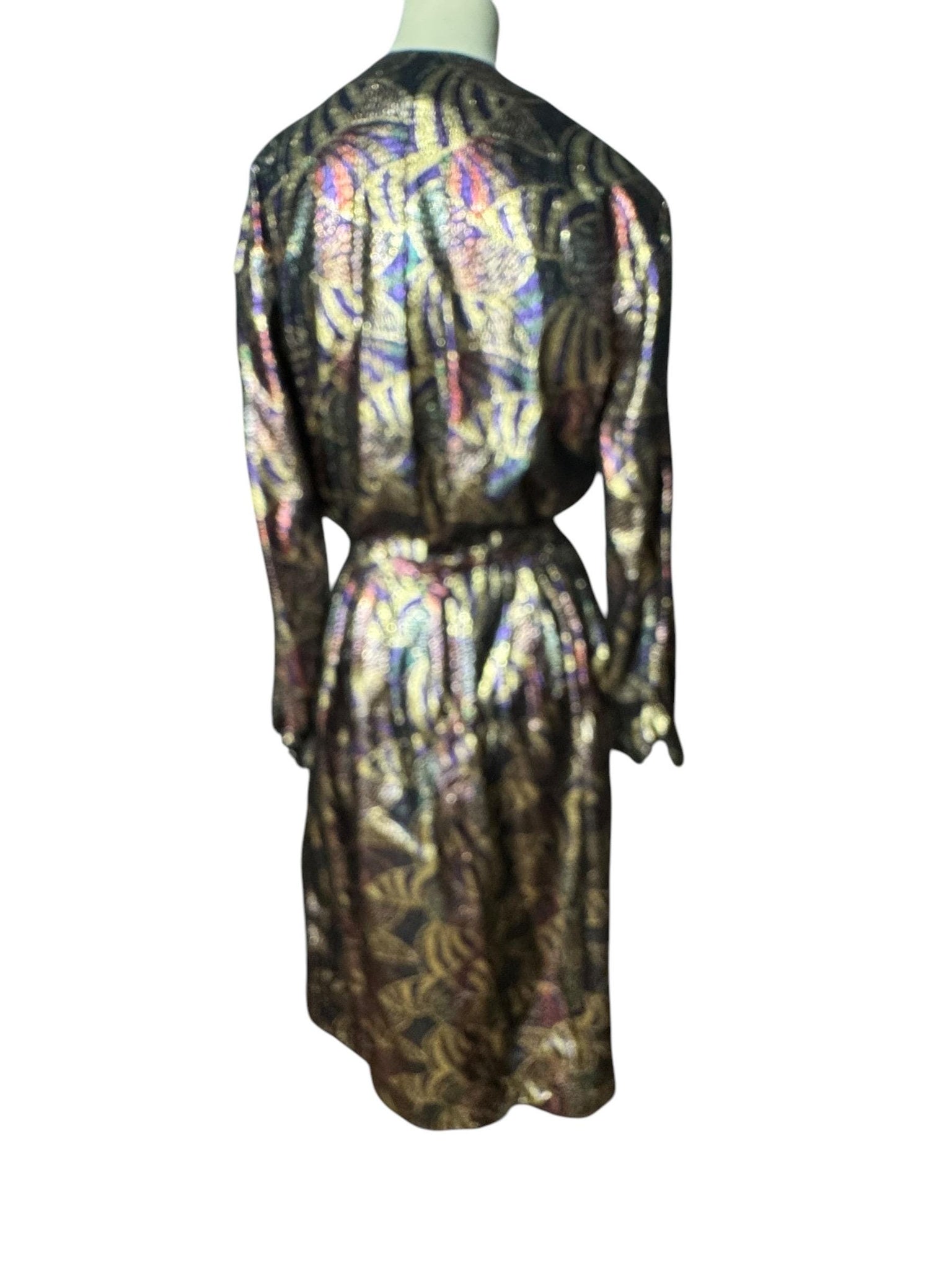 Vintage 80's metallic skirt dress set 8 Tica