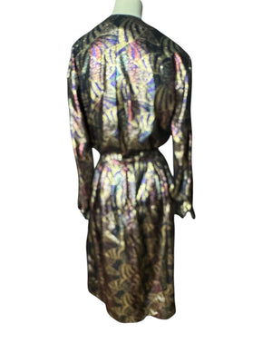Vintage 80's metallic skirt dress set 8 Tica