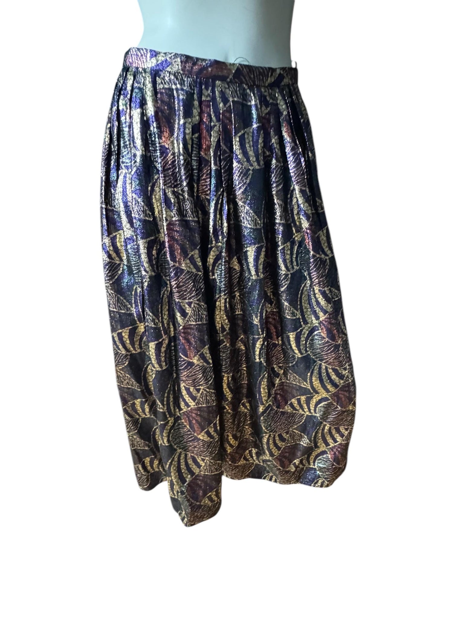 Vintage 80's metallic skirt dress set 8 Tica