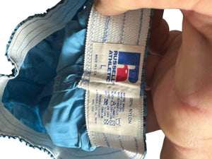 Vintage blue 80's athletic nylon men’s shorts L