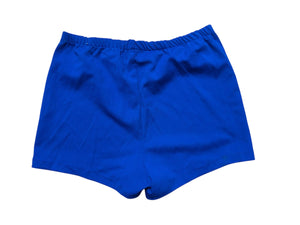 Vintage 80's blue polyester swim men’s shorts L