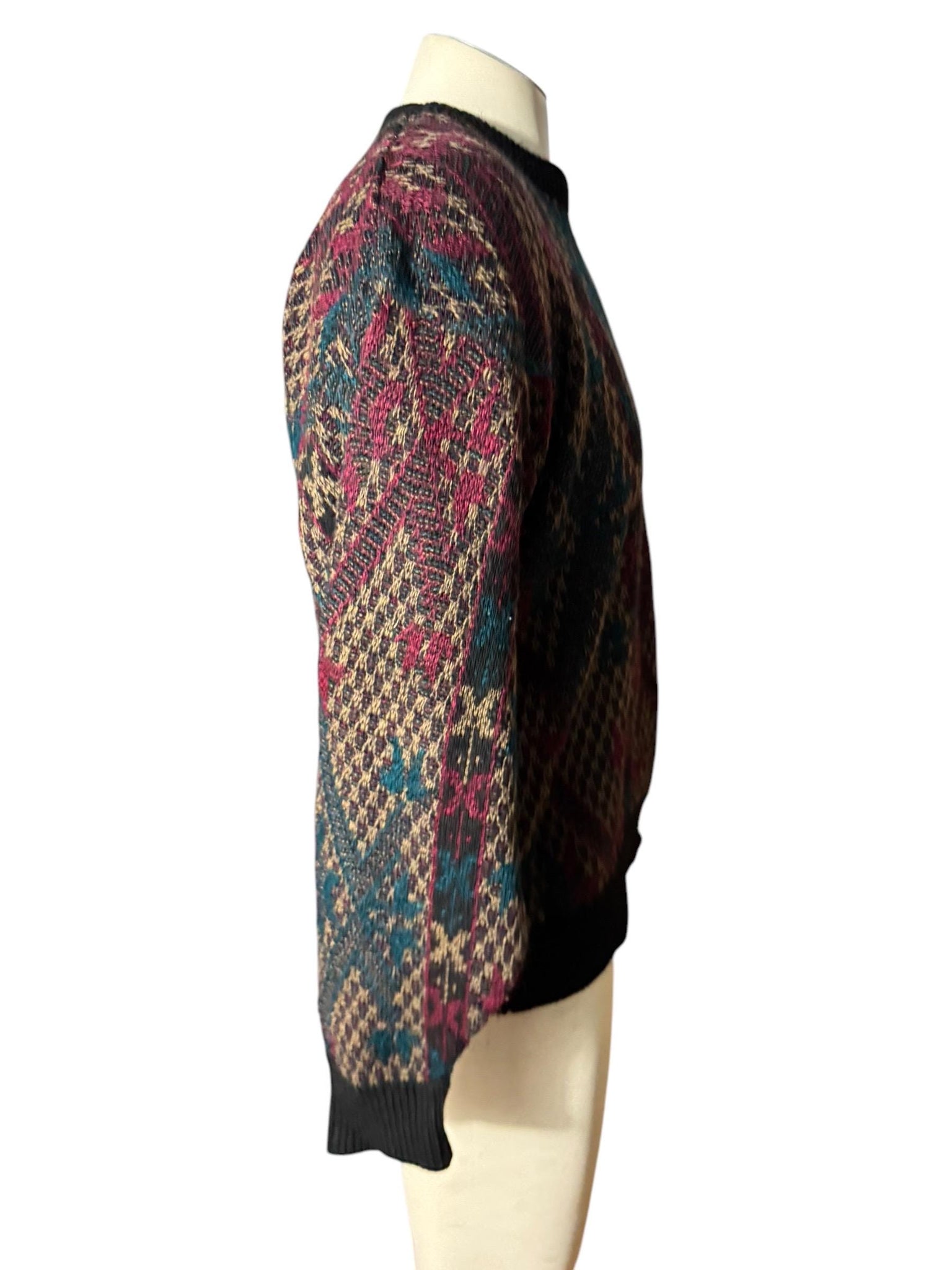 Vintage 80's men's pattern sweater M Jantzen