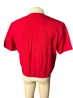 Vintage men’s 80's red dress shirt M Rubenstein Bros.