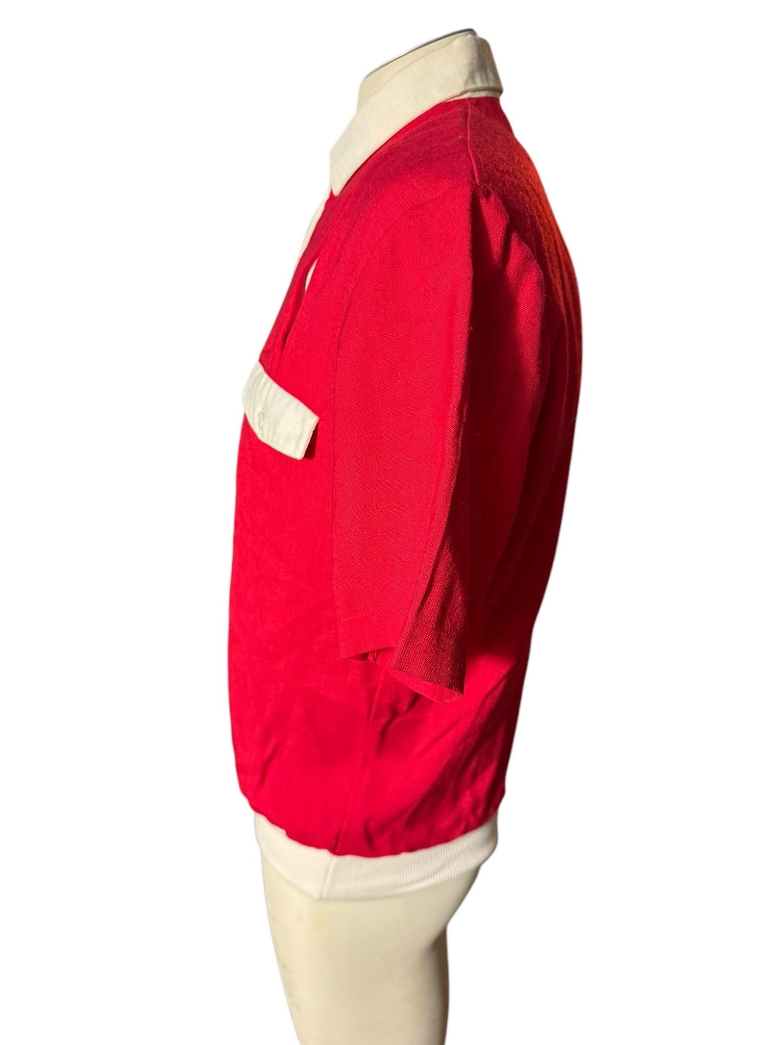 Vintage men’s 80's red dress shirt M Rubenstein Bros.