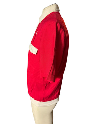 Vintage men’s 80's red dress shirt M Rubenstein Bros.