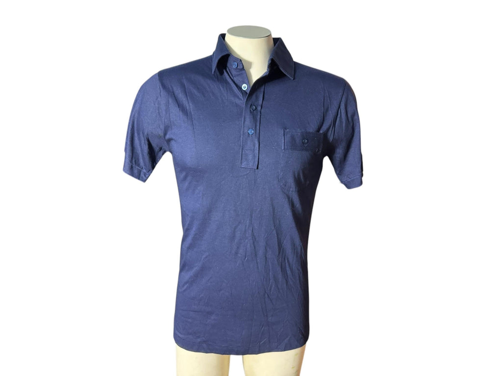 Vintage 80's navy men's polo shirt M Greg Richard