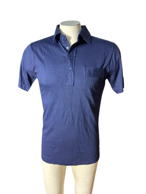 Vintage 80's navy men's polo shirt M Greg Richard