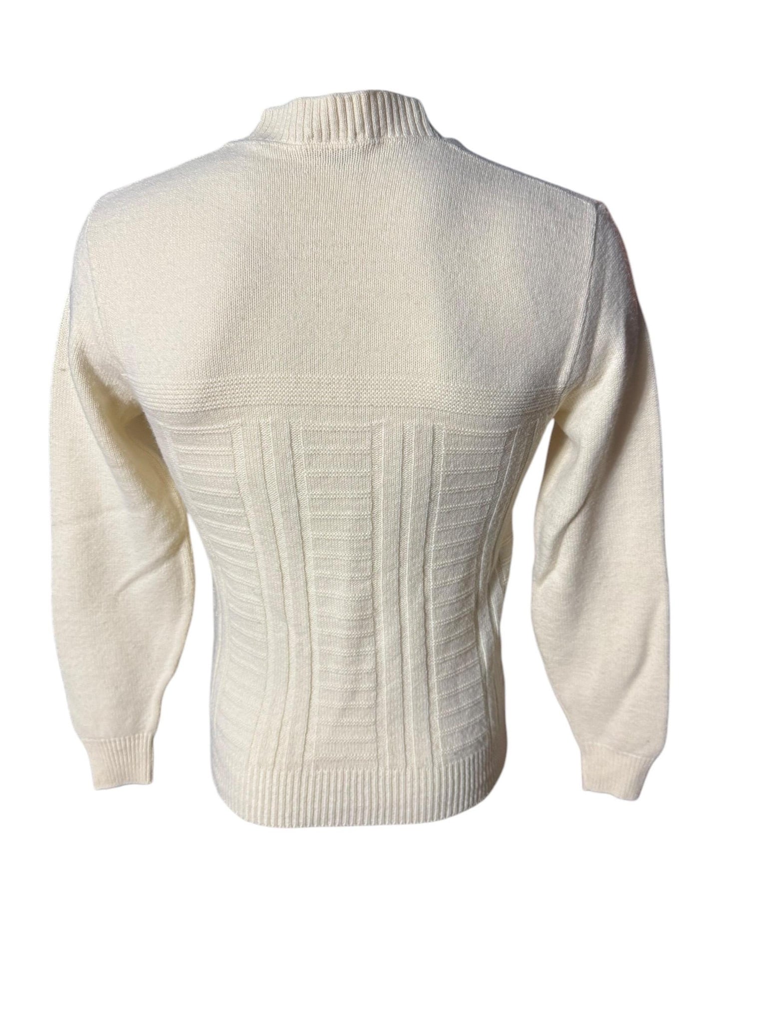 Vintage 70's men's cream sweater M Drummond