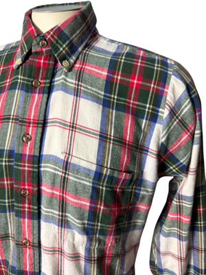 Vintage Gilhes red plaid flannel shirt M