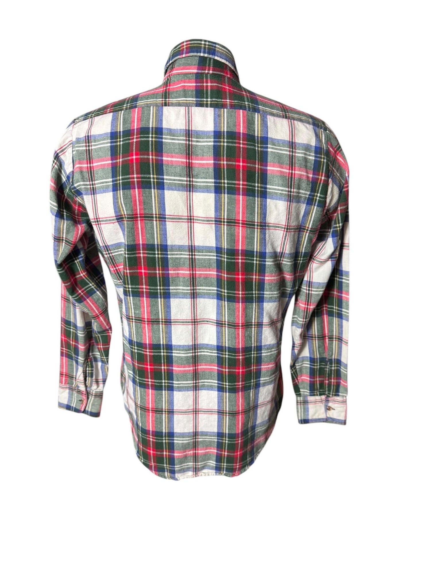 Vintage Gilhes red plaid flannel shirt M